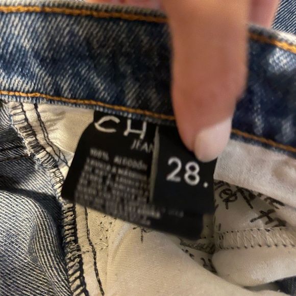 CHER wide leg ankle jeans size 28 - Picture 5 of 14